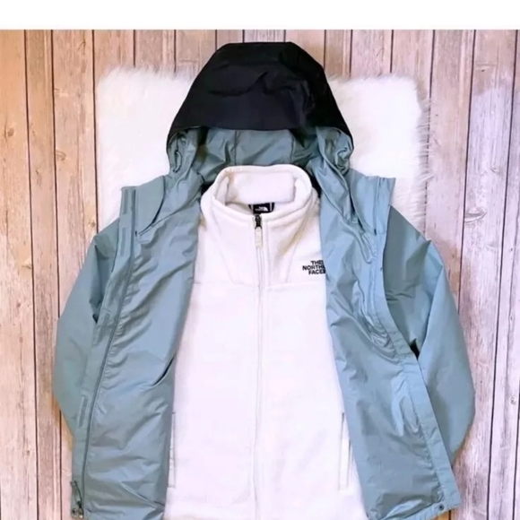 Brand New W Tags North Face Gemma Fleece Triclimate Jacket Wmn's L Trellis Green - Picture 4 of 10